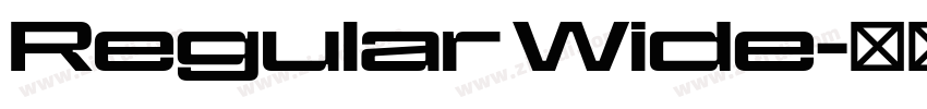 Regular Wide字体转换 Regular Wide字体转换